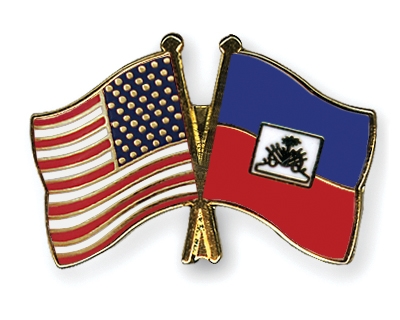 Fahnen Pins USA Haiti