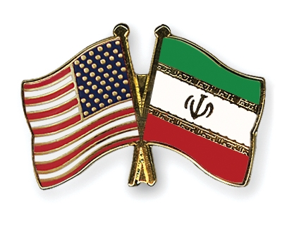 Fahnen Pins USA Iran