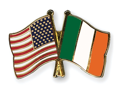 Fahnen Pins USA Irland