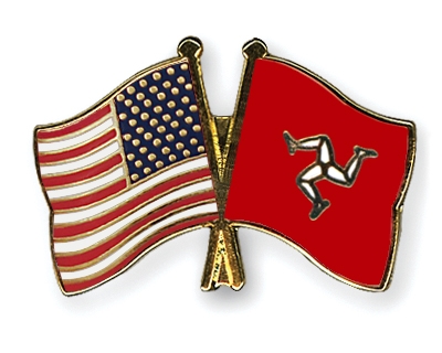 Fahnen Pins USA Isle-of-Man