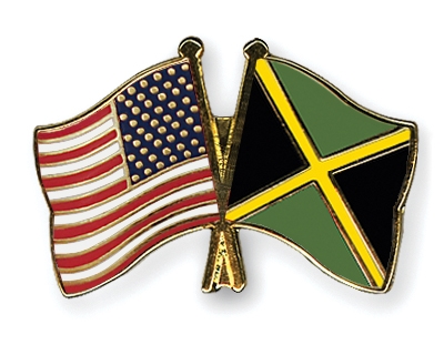 Fahnen Pins USA Jamaika