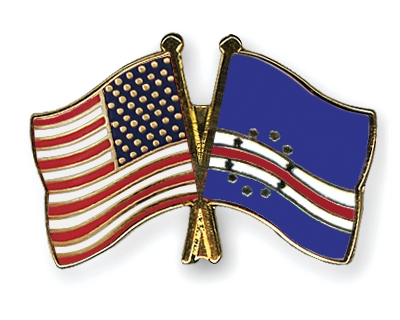 Fahnen Pins USA Kap-Verde