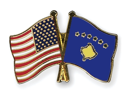 Fahnen Pins USA Kosovo