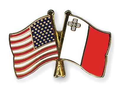 Fahnen Pins USA Malta