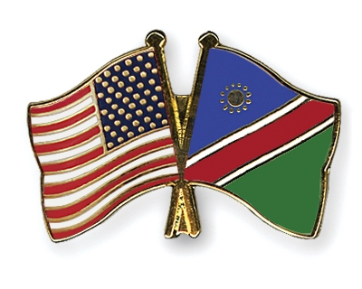 Fahnen Pins USA Namibia