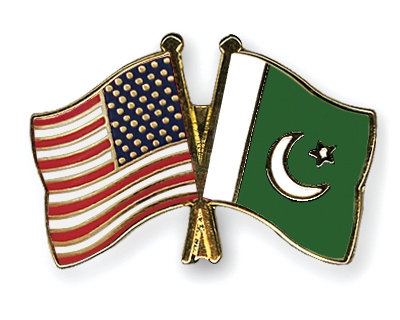 Fahnen Pins USA Pakistan