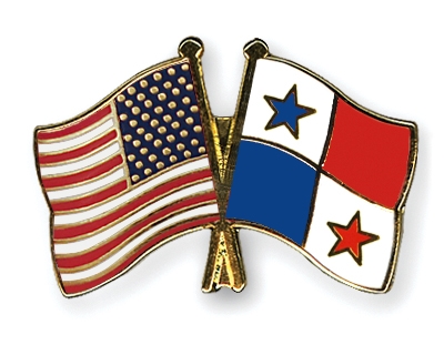Fahnen Pins USA Panama