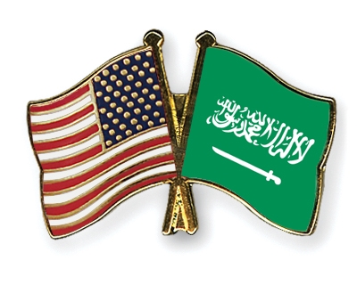 Fahnen Pins USA Saudi-Arabien