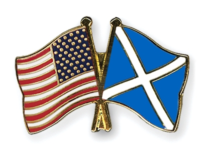 Fahnen Pins USA Schottland