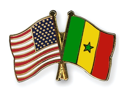 Fahnen Pins USA Senegal