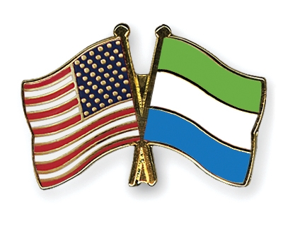 Fahnen Pins USA Sierra-Leone