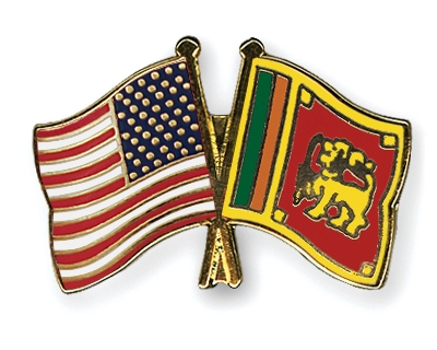 Fahnen Pins USA Sri-Lanka