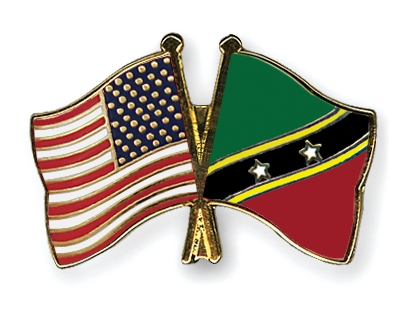 Fahnen Pins USA St-Kitts-und-Nevis