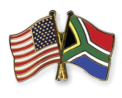 Fahnen Pins USA Sdafrika