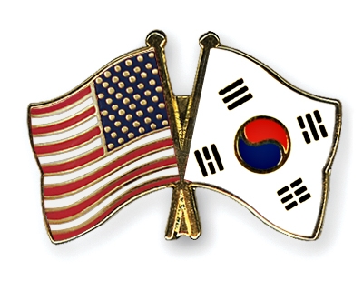 Fahnen Pins USA Sdkorea