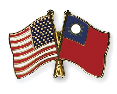 Fahnen Pins USA Taiwan