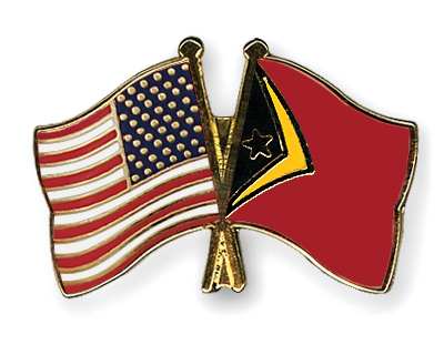 Fahnen Pins USA Timor-Leste