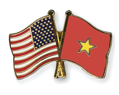 Fahnen Pins USA Vietnam