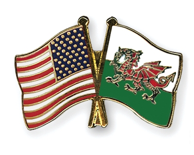 Fahnen Pins USA Wales