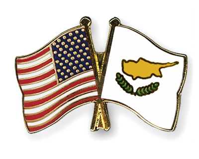 Fahnen Pins USA Zypern