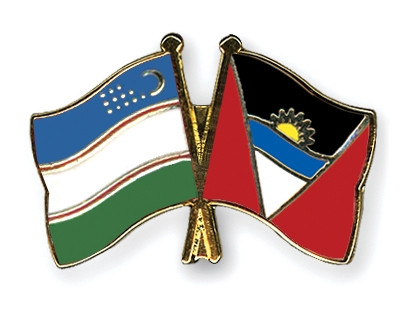 Fahnen Pins Usbekistan Antigua-und-Barbuda