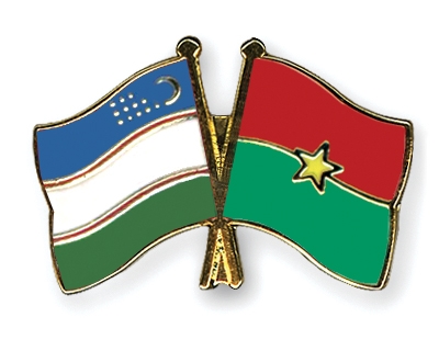 Fahnen Pins Usbekistan Burkina-Faso