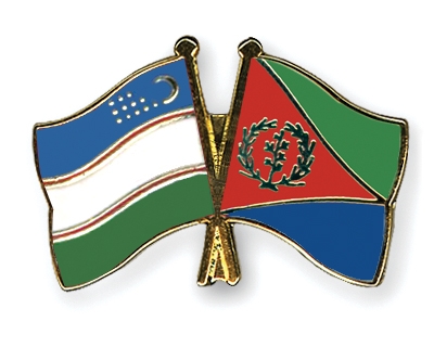 Fahnen Pins Usbekistan Eritrea
