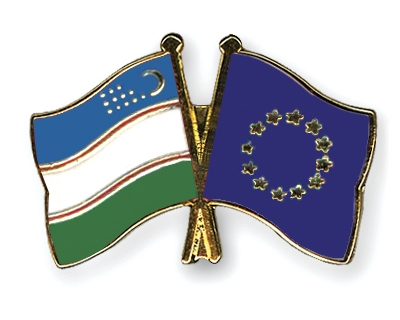 Fahnen Pins Usbekistan Europa