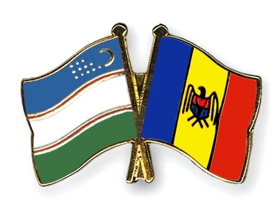 Fahnen Pins Usbekistan Moldau