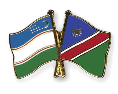 Fahnen Pins Usbekistan Namibia