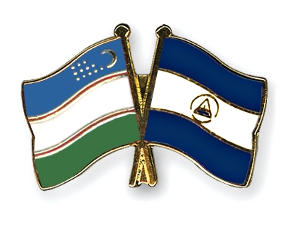Fahnen Pins Usbekistan Nicaragua