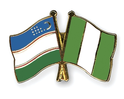 Fahnen Pins Usbekistan Nigeria