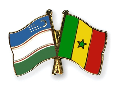 Fahnen Pins Usbekistan Senegal