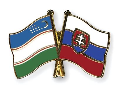 Fahnen Pins Usbekistan Slowakei