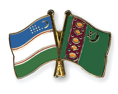 Fahnen Pins Usbekistan Turkmenistan