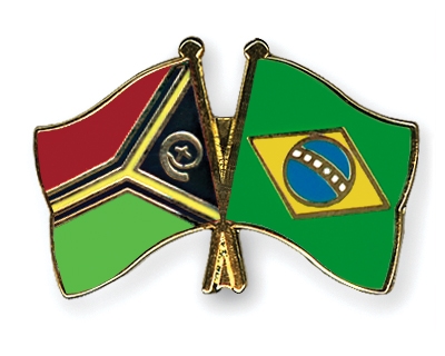 Fahnen Pins Vanuatu Brasilien