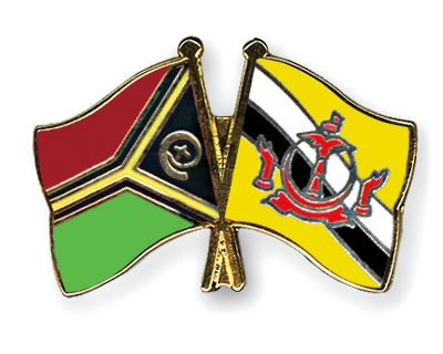 Fahnen Pins Vanuatu Brunei-Darussalam