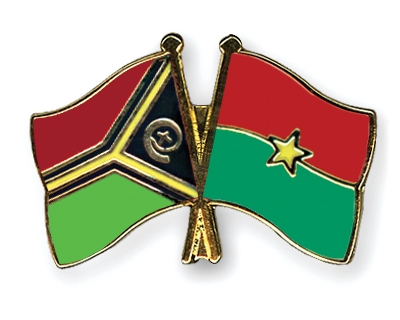 Fahnen Pins Vanuatu Burkina-Faso