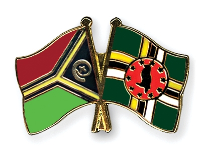 Fahnen Pins Vanuatu Dominica