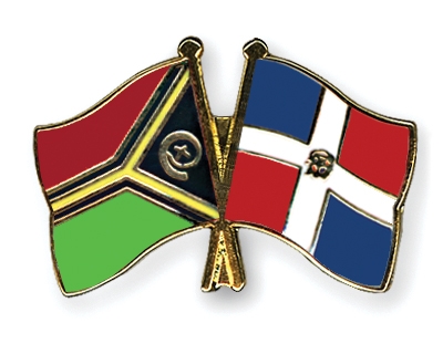 Fahnen Pins Vanuatu Dominikanische-Republik