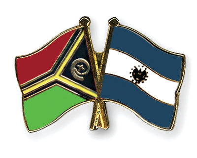 Fahnen Pins Vanuatu El-Salvador