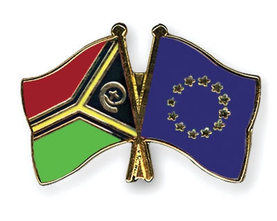 Fahnen Pins Vanuatu Europa