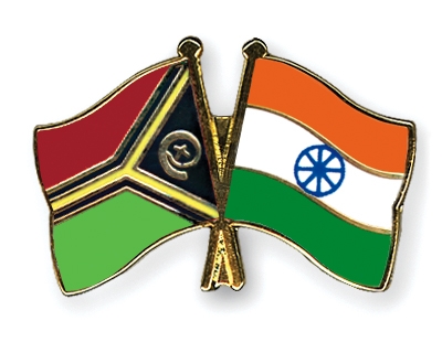 Fahnen Pins Vanuatu Indien