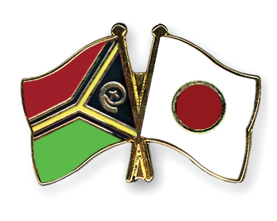 Fahnen Pins Vanuatu Japan