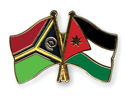 Fahnen Pins Vanuatu Jordanien