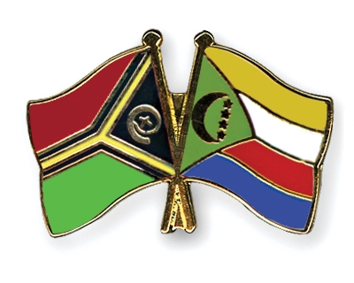 Fahnen Pins Vanuatu Komoren