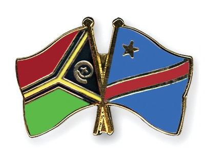 Fahnen Pins Vanuatu Kongo-Demokratische-Republik