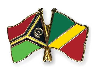 Fahnen Pins Vanuatu Kongo-Republik