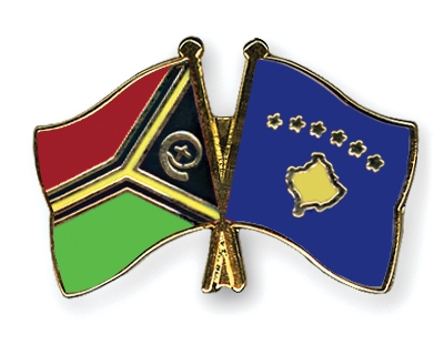 Fahnen Pins Vanuatu Kosovo