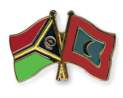 Fahnen Pins Vanuatu Malediven